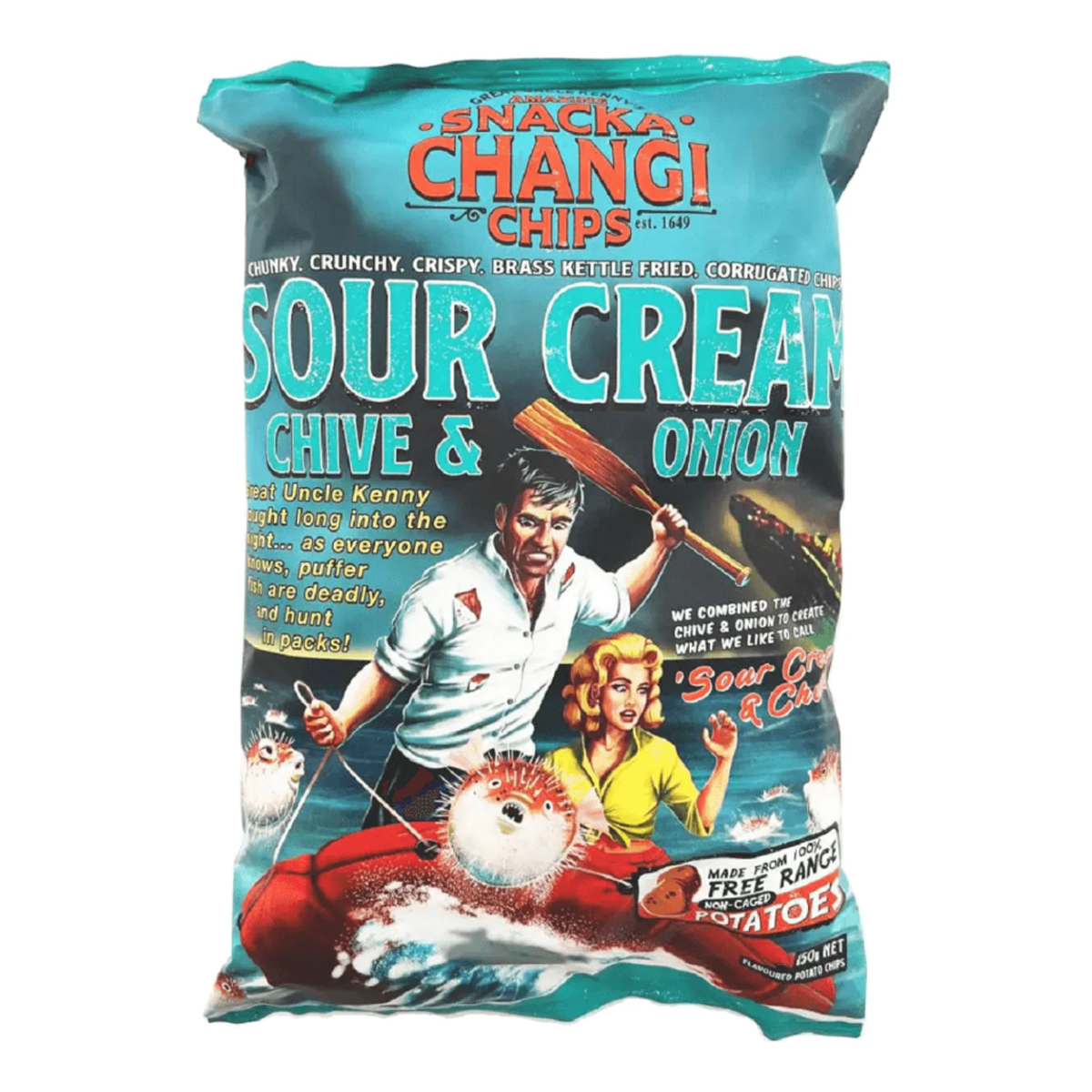 Snackachangi Chips Sour Cream 150g