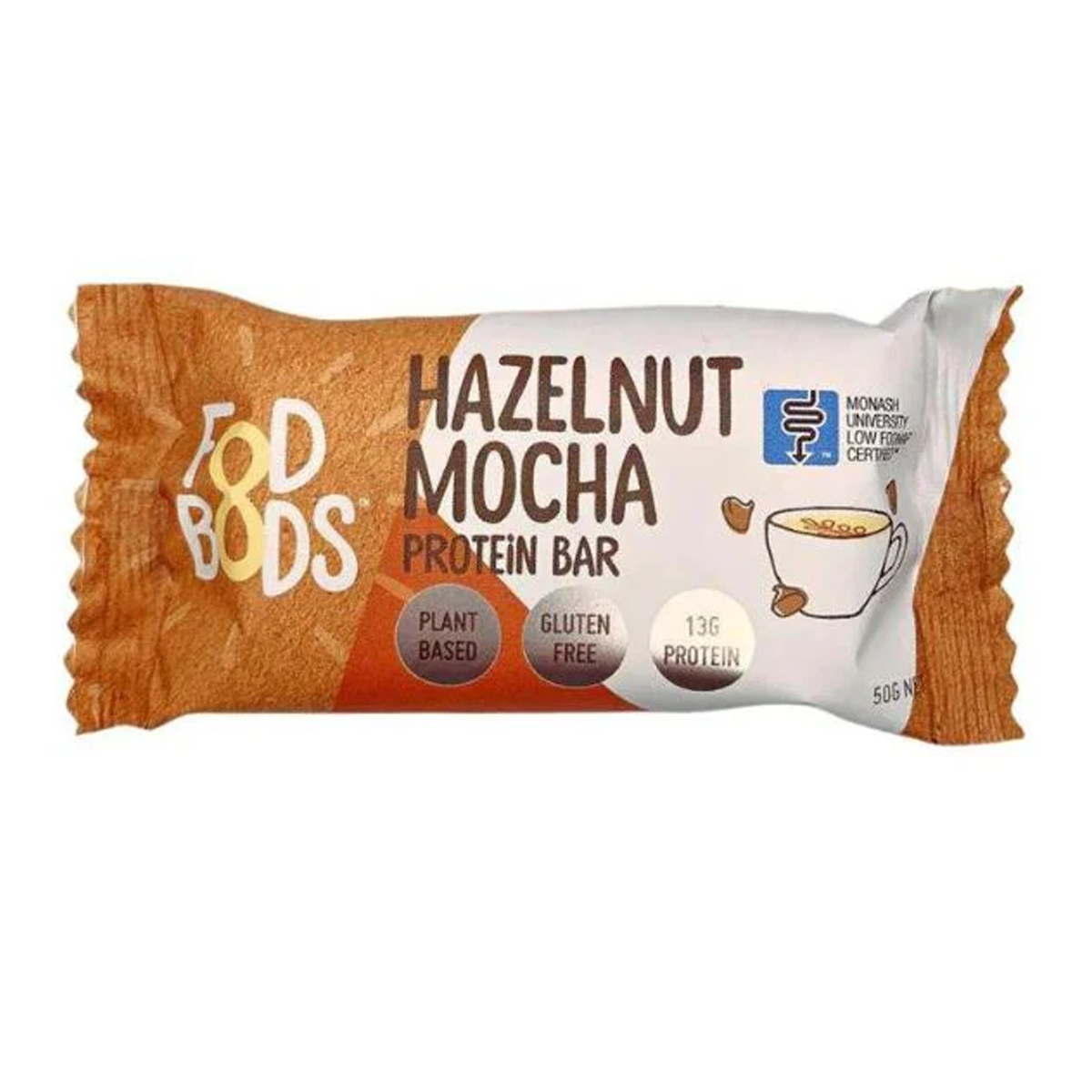 Fodbods Hazelnut Mocha Protein Bar 50g