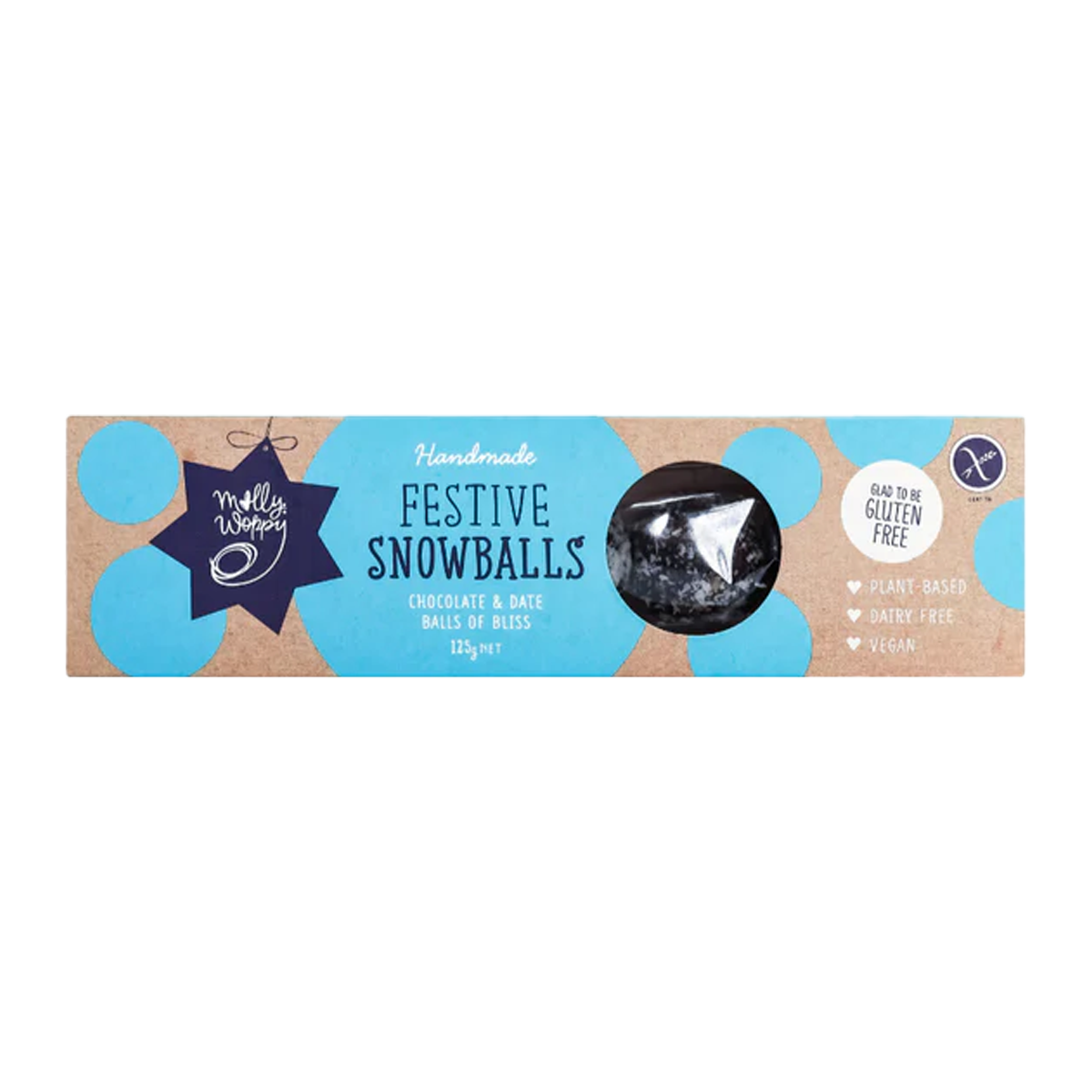 Molly Woppy Snowballs Chocolate Date 125g