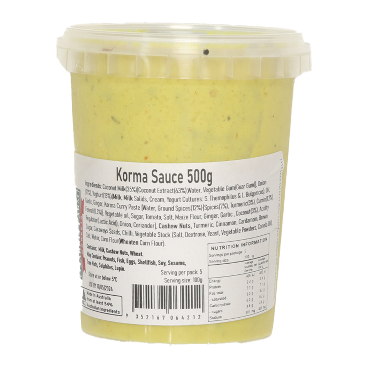 Harris Farm Korma Curry Sauce 500g