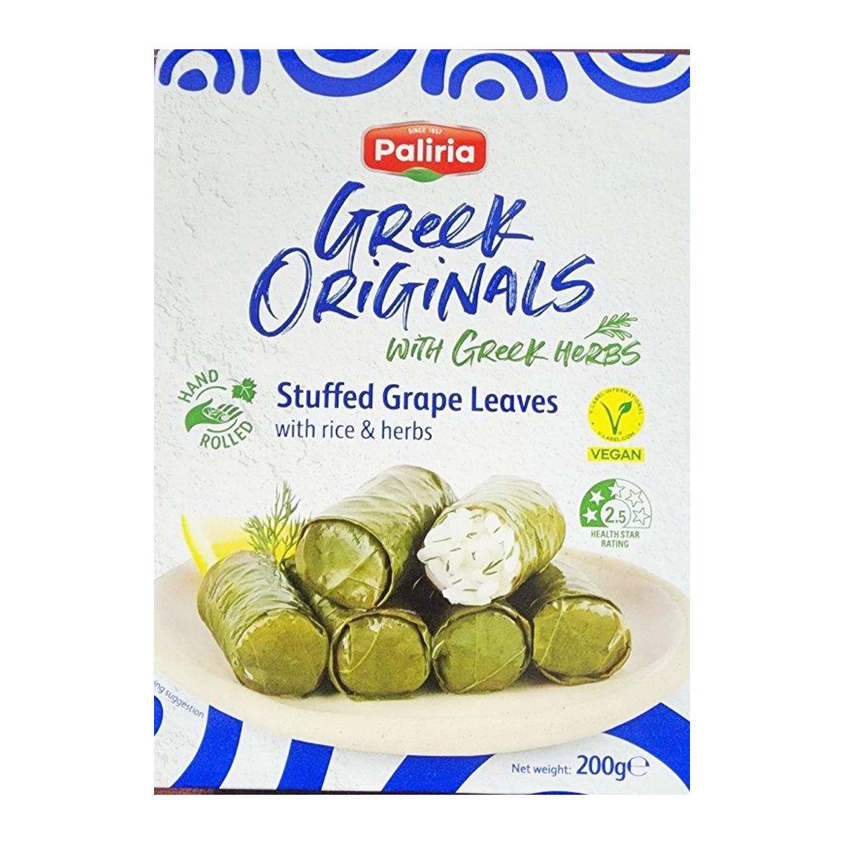 Paliria Greek Originals Stuffed Grape Leaves 200g