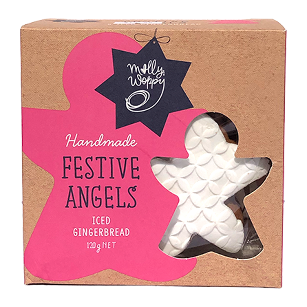 Molly Woppy Gingerbread Angels Iced 120g