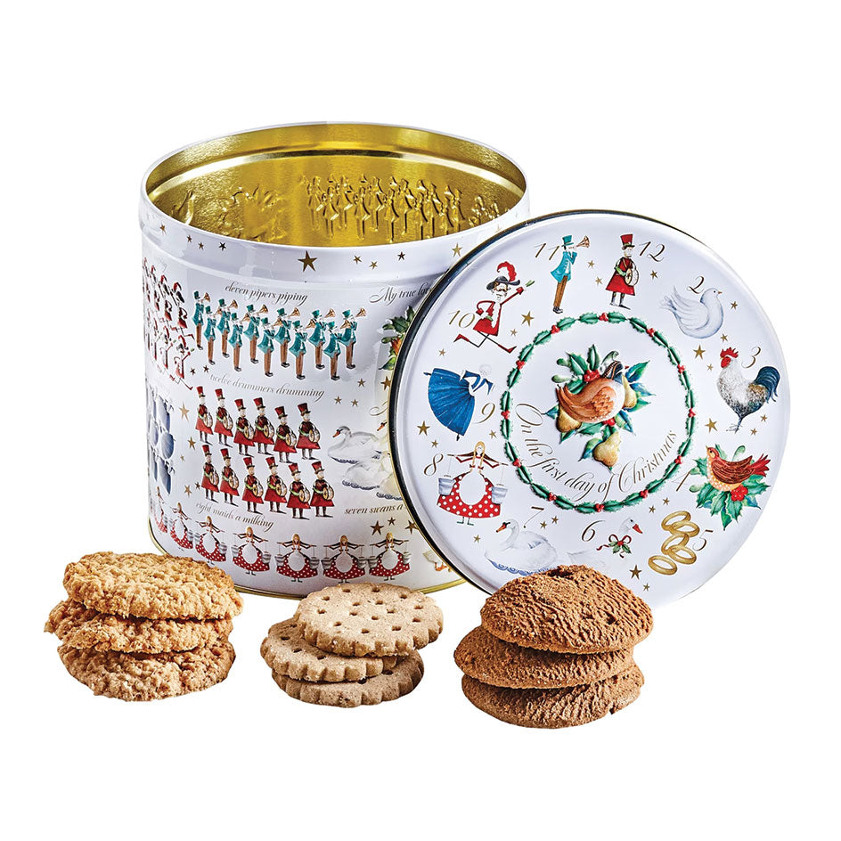 Farmhouse Biscuits 12 Days of Christmas Assortment Tin 450g