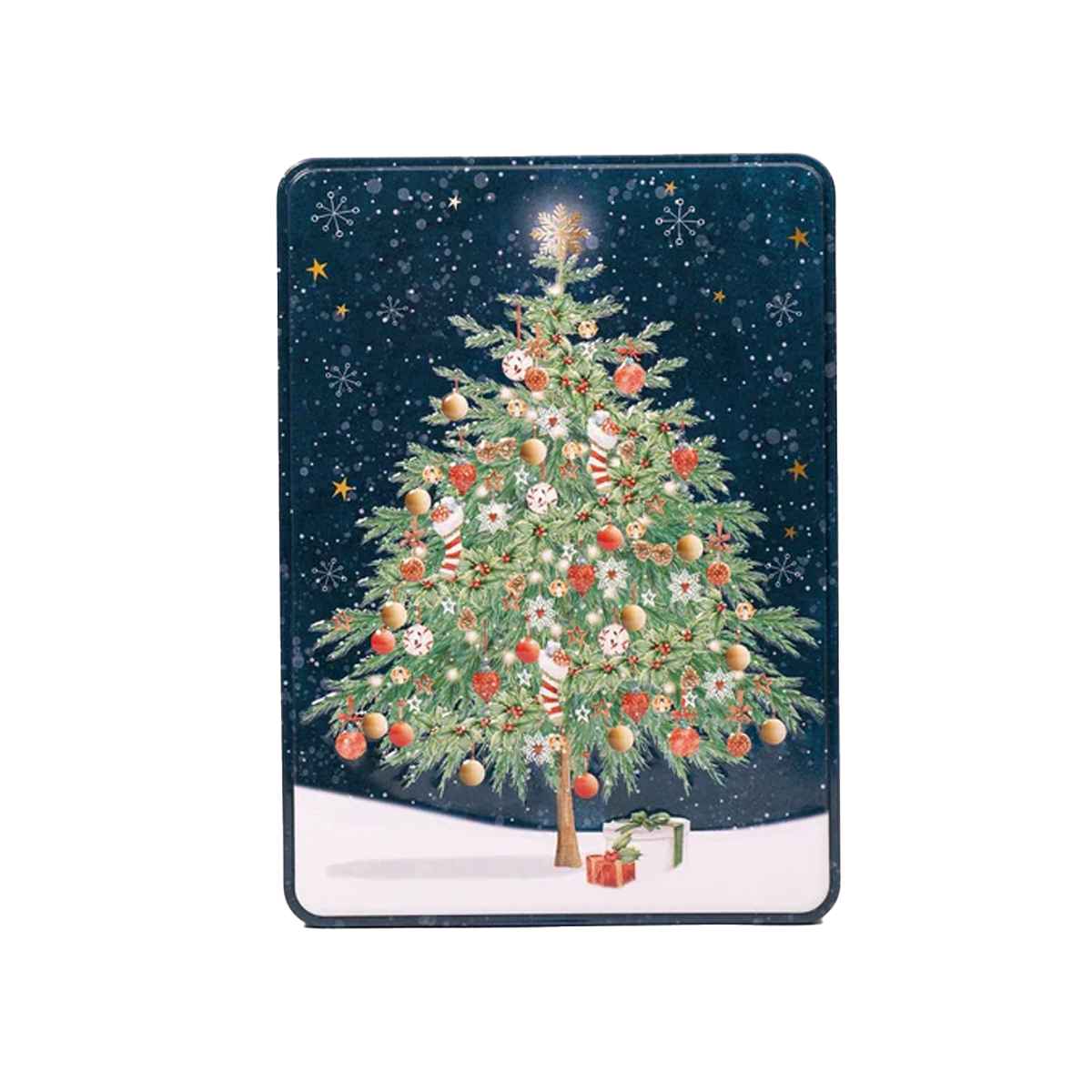 Farmhouse Christmas Tree Biscuit Tin 300g