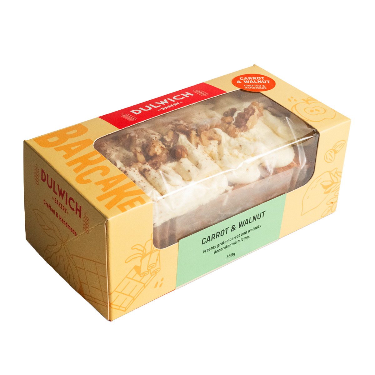 Dulwich Bakery Carrot & Walnut Cake 550g