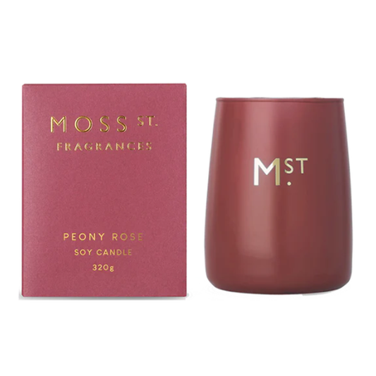 Moss St Candle Peony Rose 320g