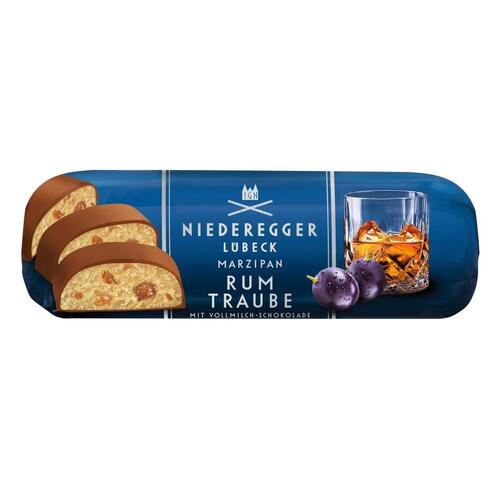 Niederegger Marzipan Loaf Rum and Raisin in Milk Chocolate 125g