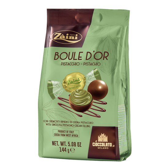 Zaini Chocolate Boule D'Or Pistachio 144g