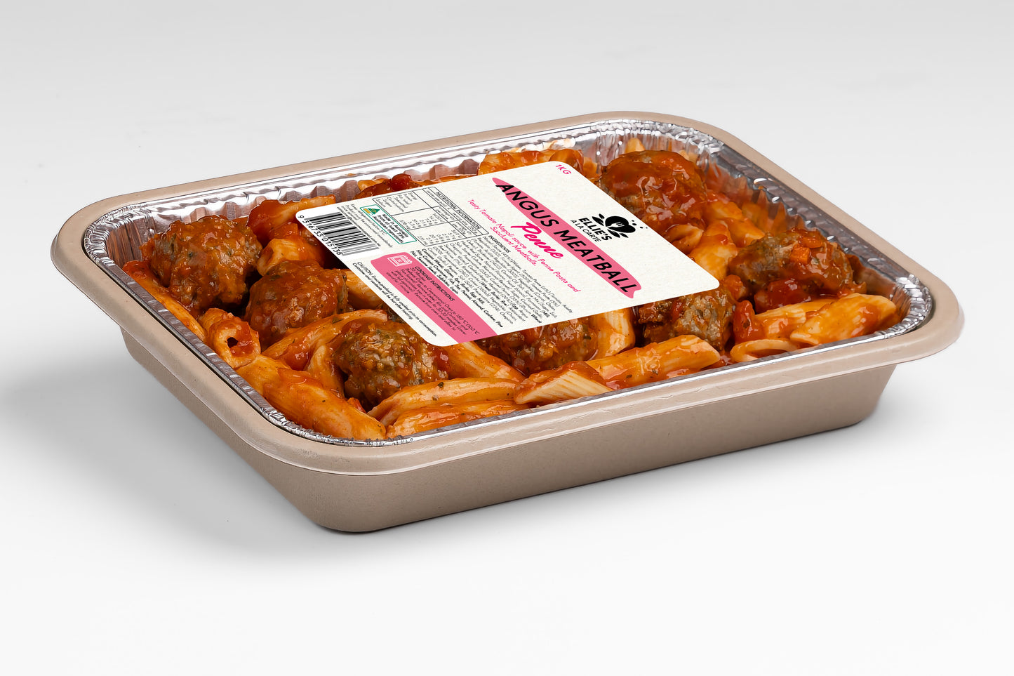 Ellies Ala Carte Angus Meatball Penne 1kg