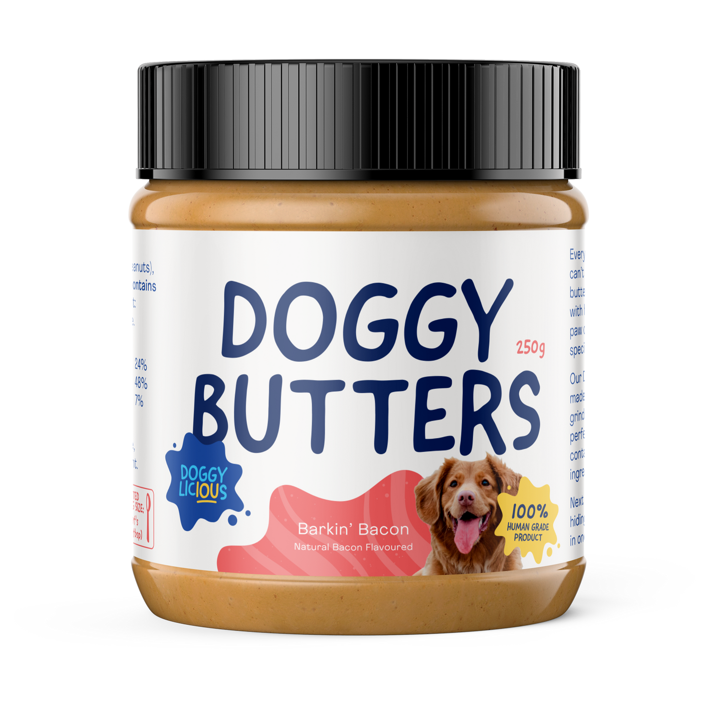 Doggylicious Barkin Bacon Doggy Butter 250g