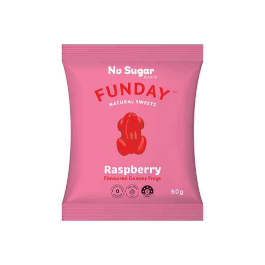 Funday Raspberry Gummy Frogs 50g