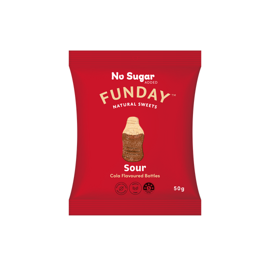 Funday Sour Cola Gummy Bottes 50g