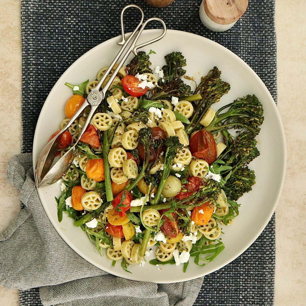 Rotolle Pasta - with Roasted Tomatoes and Broccolini