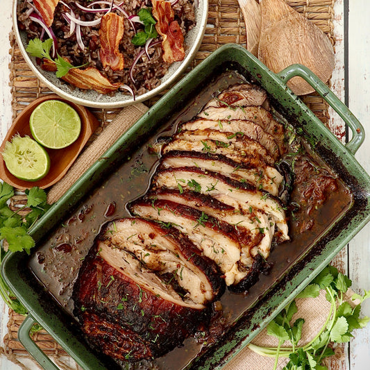 Roasted Cuban Mojo Pork - with Congri Rice