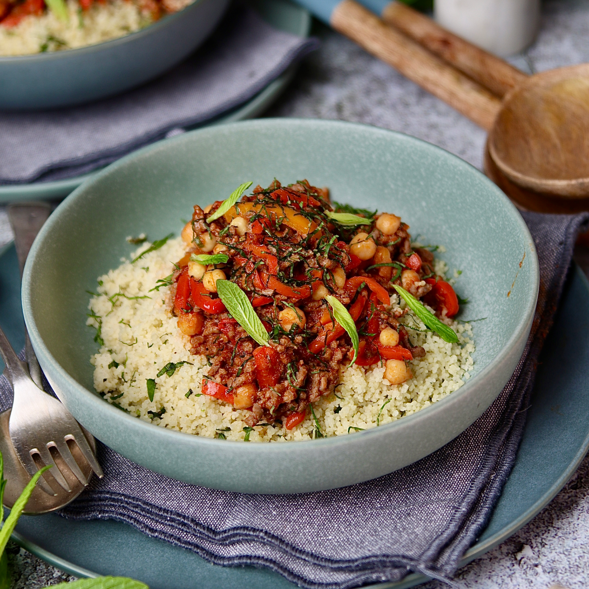 Organic Middle Eastern Beef and Chickpea Bowl