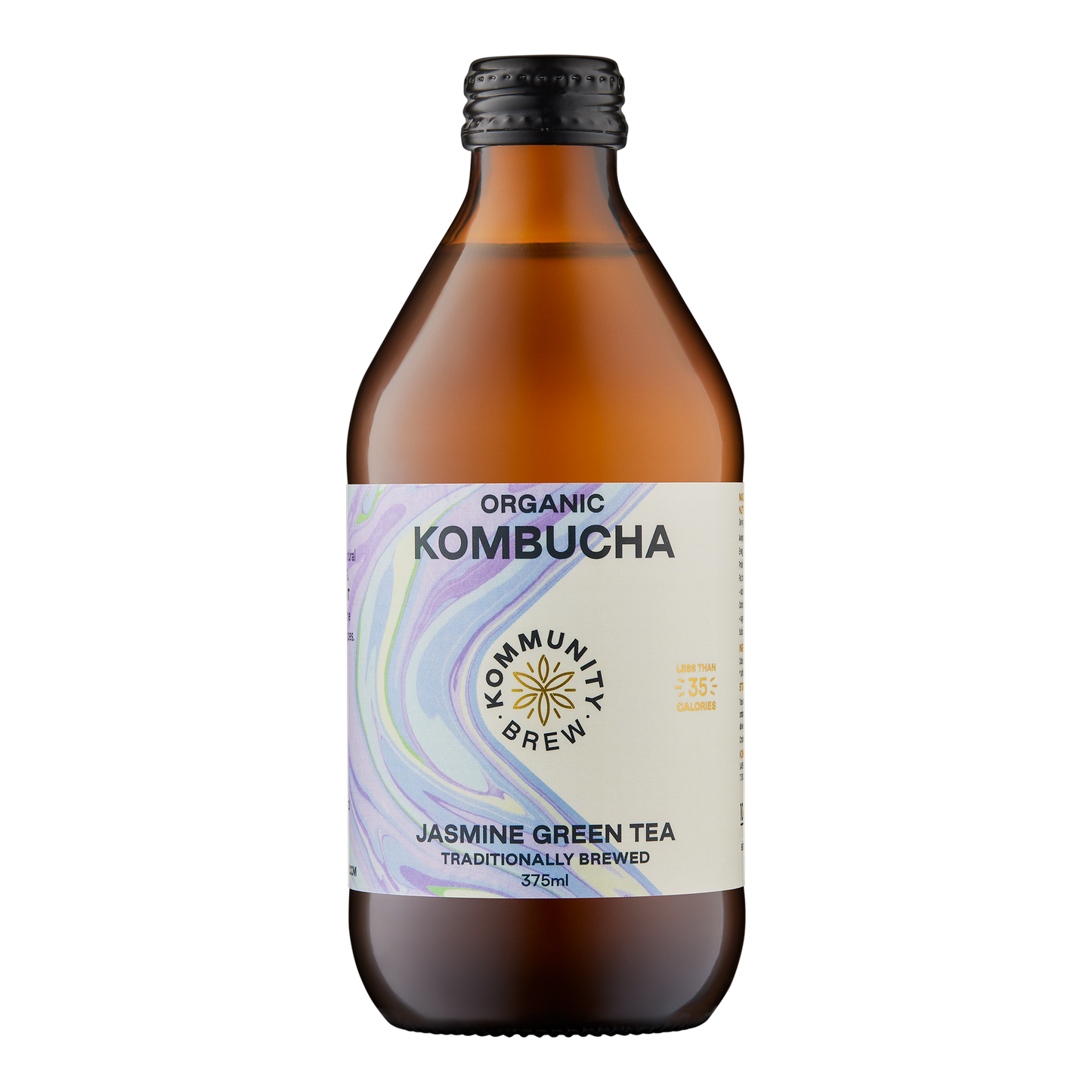 Kommunity Brew Organic Kombucha Jasmine Green Tea 375ml