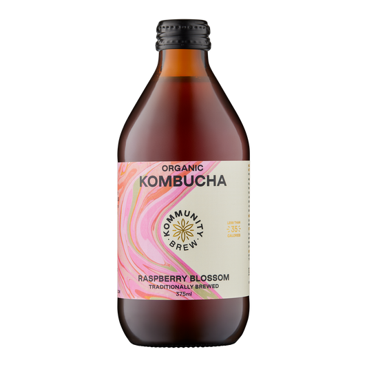 Kommunity Brew Organic Kombucha Raspberry Blossom 375ml