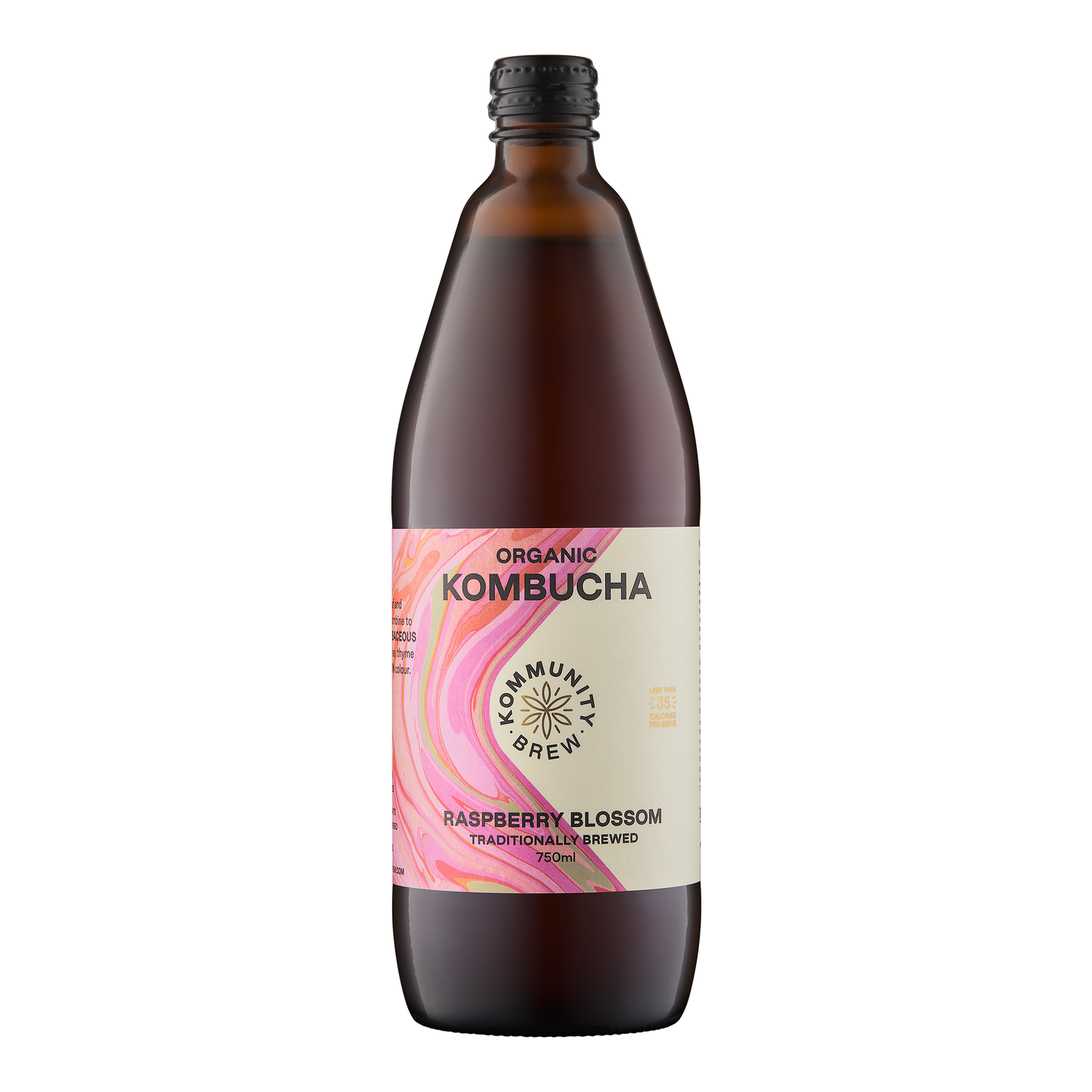 Kommunity Brew Organic Kombucha Raspberry Blossom 750ml