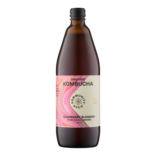 Kommunity Brew Organic Kombucha Raspberry Blossom 750ml