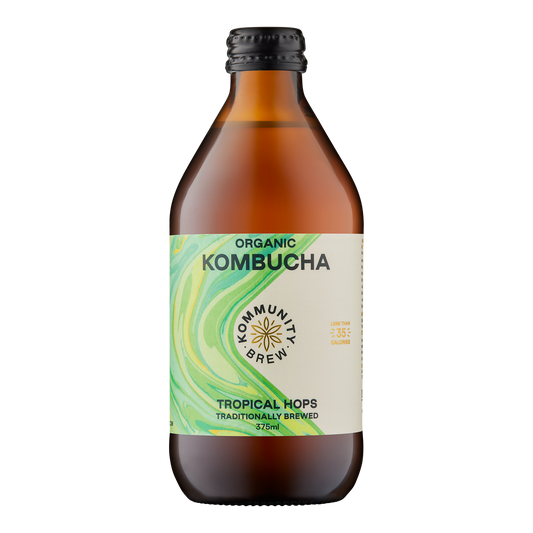 Kommunity Brew Organic Kombucha Tropical Hops 375ml