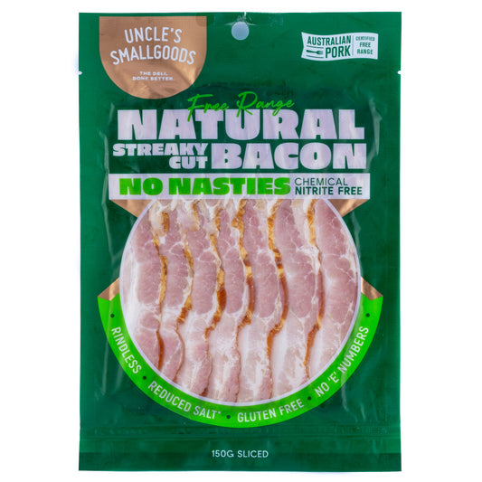 Uncle Smallgoods Nitrate Free Bacon 150g