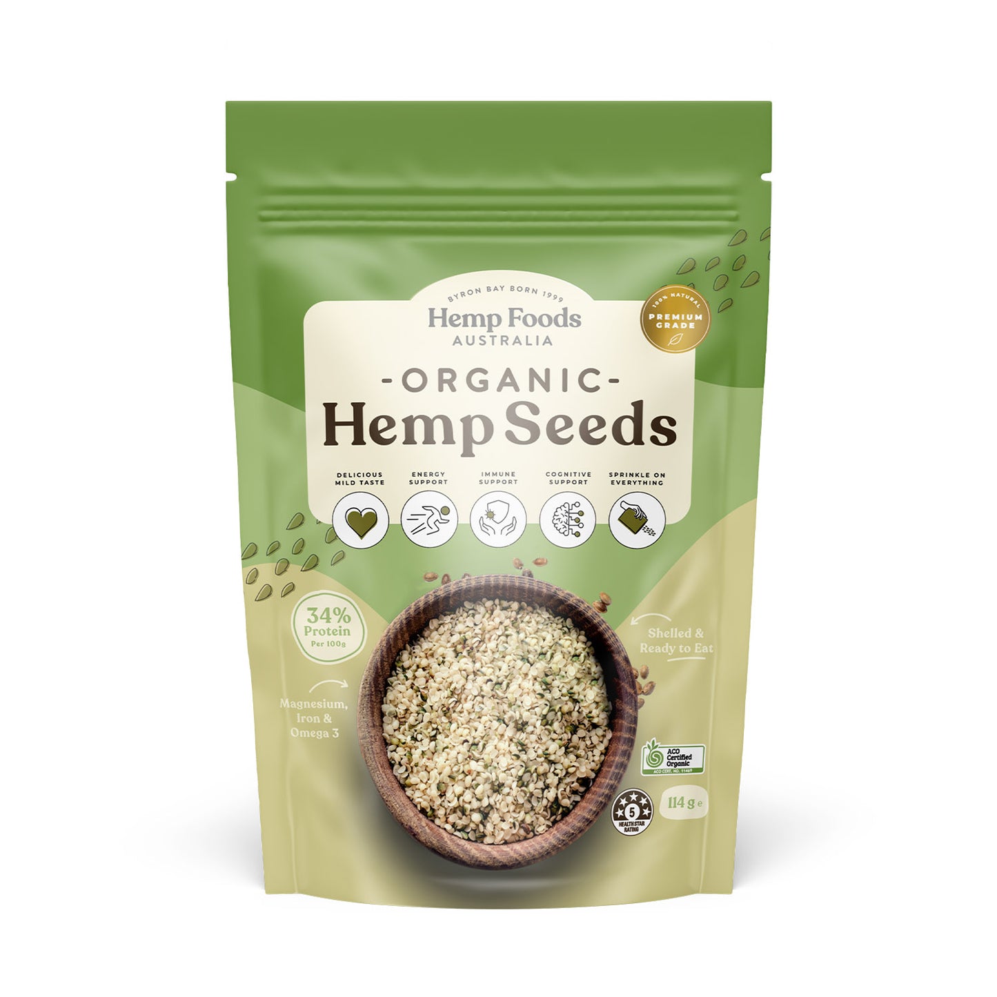 Hemp Foods Organic Hemp Seeds 114g