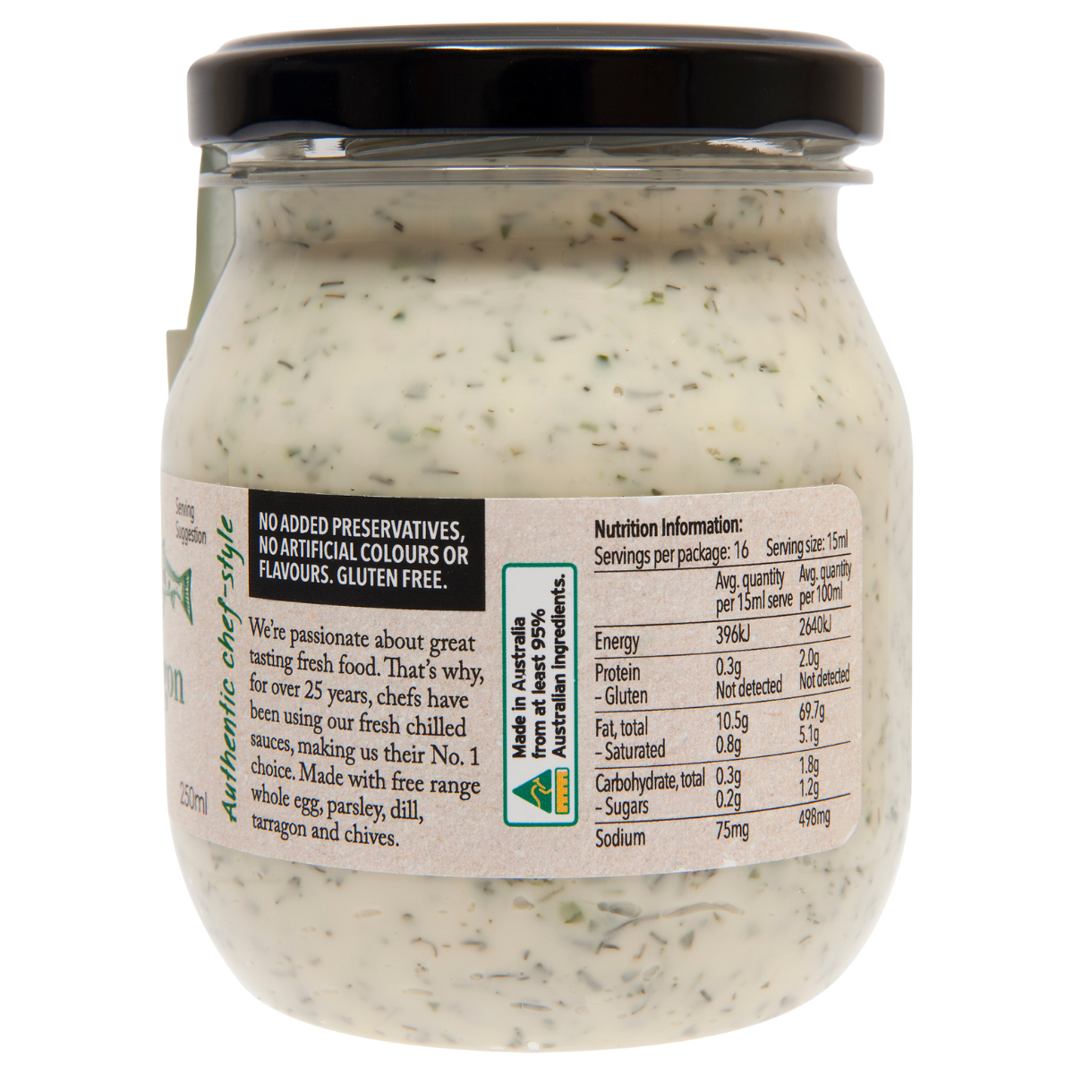 Birch and Waite Parsley Dill and Tarragon Seafood Sauce 250ml