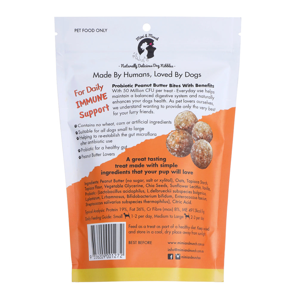 Mimi & Munch Probiotic Peanut Butter Bites 150g