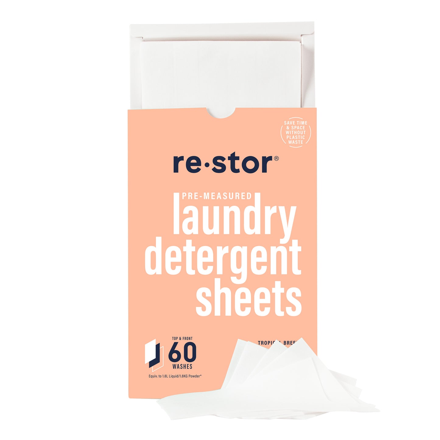 Restor Concentrated Laundry Detergent Sheets Tropical x60