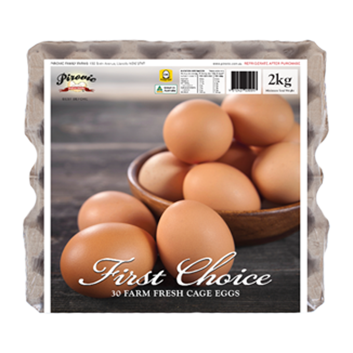 Pirovic Cage Free Eggs x30 2kg