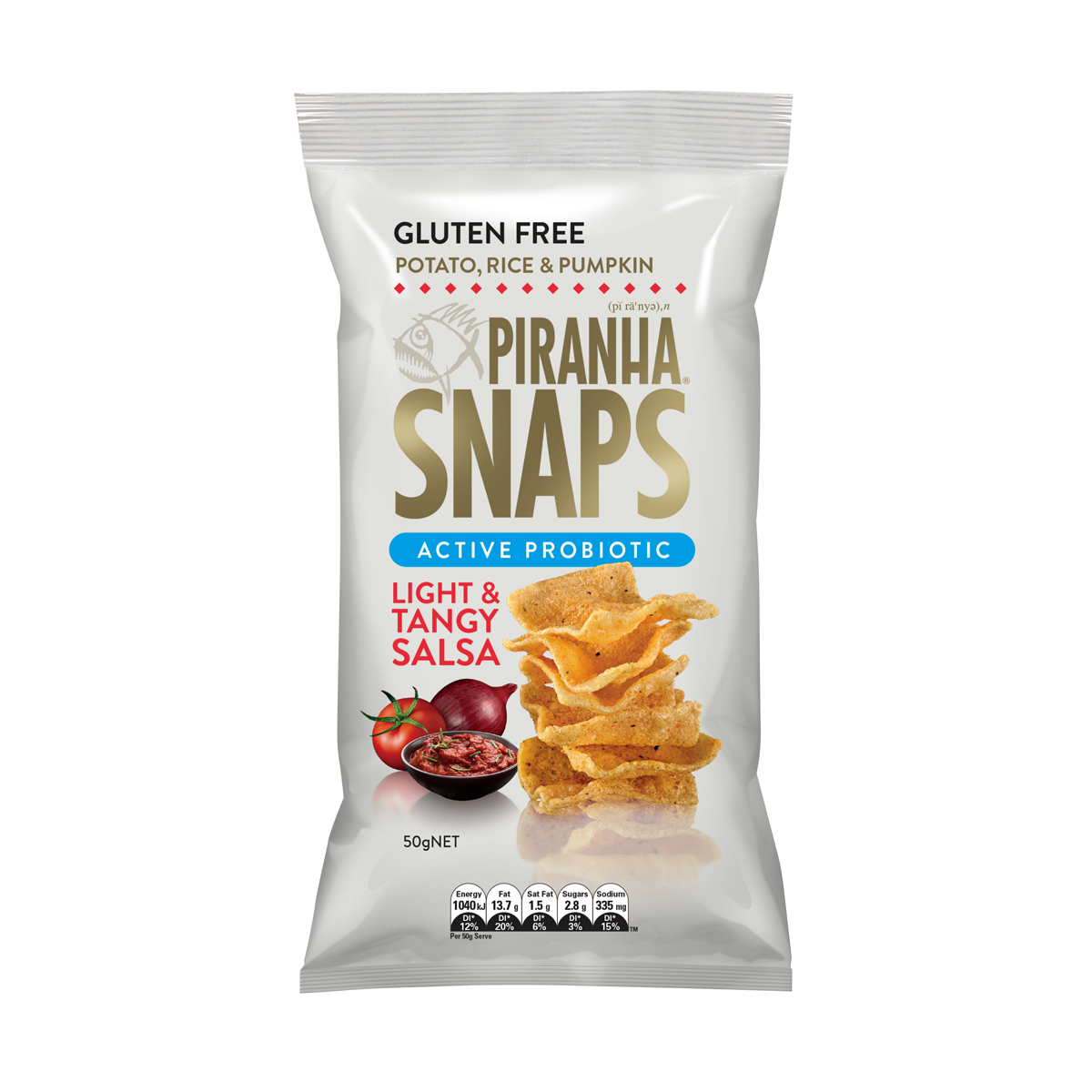 Piranha Snaps Light and Tangy Salsa 50g