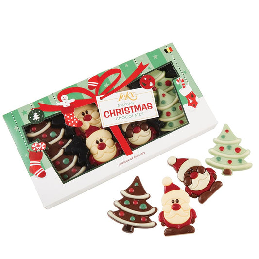 ICKX Chocolate Snowman Tree Shapes 95g