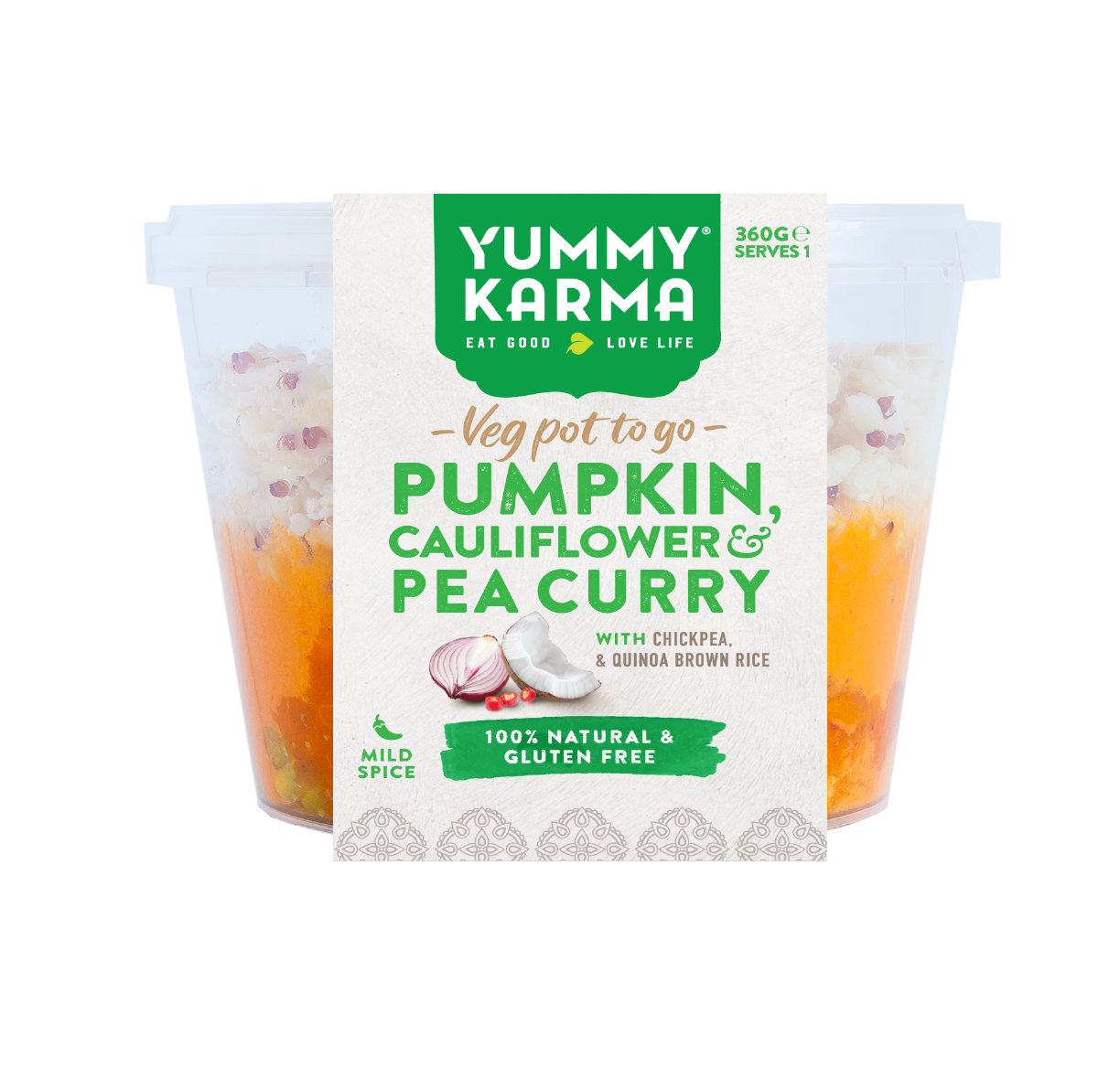 Yummy Karma Pumpkin, Cauliflower and Pea Curry 360g – Harris Farm Markets