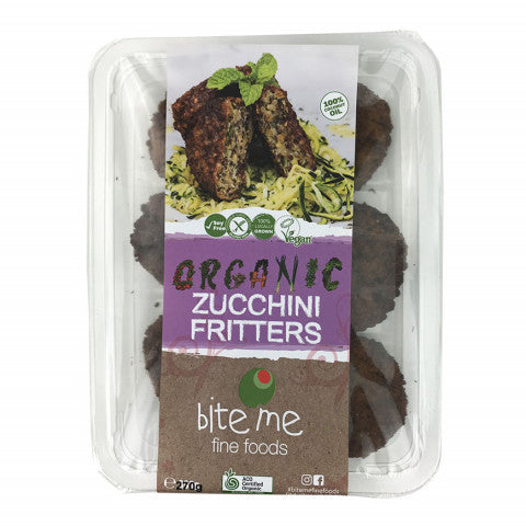 Bite Me Fine Foods Organic Zucchini Fritters 250g