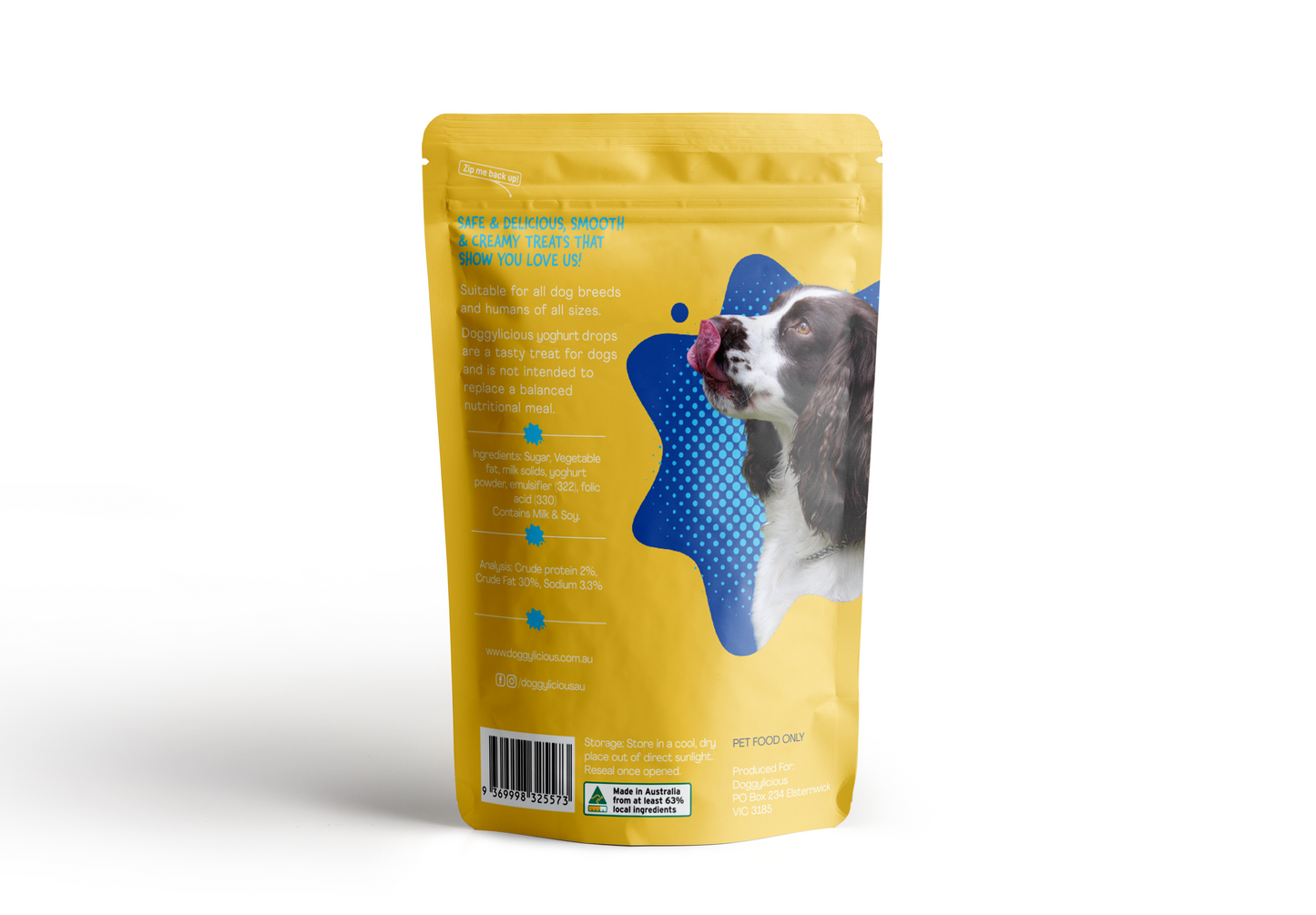 Doggylicious Yoghurt Training Treats 250g