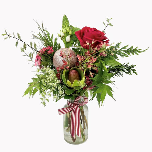 Christmas Buds and Bloom Secret Santa Bouqet Medium