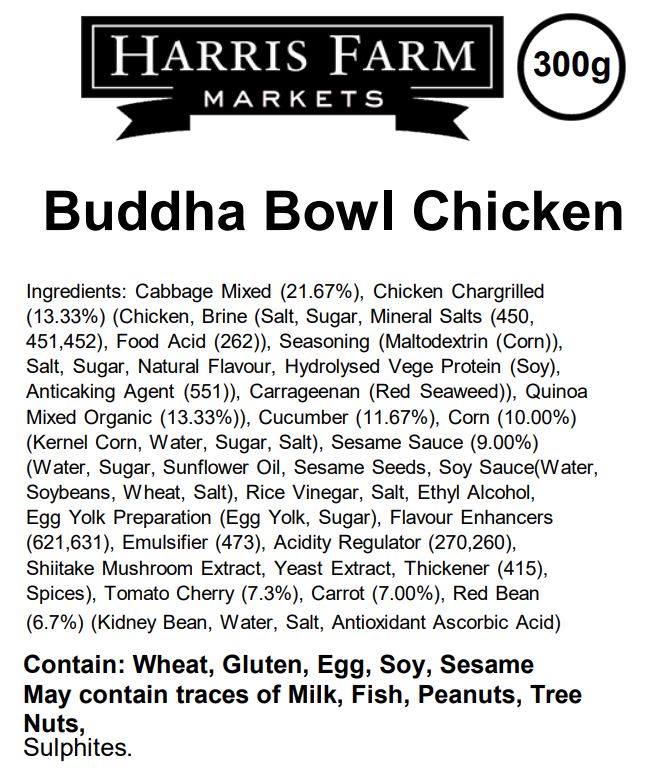 Harris Farm Salad Buddha Bowl Chicken 240g