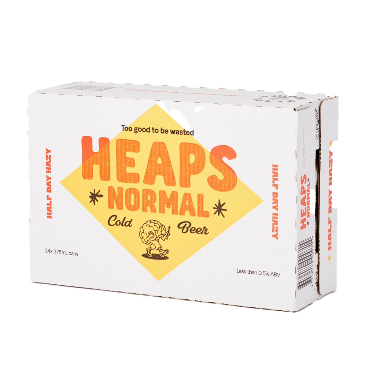 Heaps Normal Half Day Hazy Non-Alcoholic Beer 24x375ml