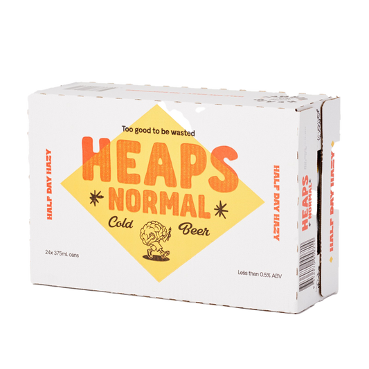 Heaps Normal Half Day Hazy Non-Alcoholic Beer 24x375ml