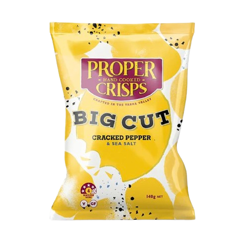 Proper Crisps Big Cut Cracked Pepper 140g