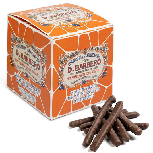 Barbero Candied Orange Skins Covered with Dark Chocolate 150g