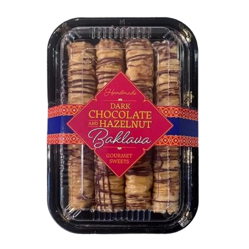 Abla's Pastries Dark Choc & Hazelnut Baklava 300g | Harris Farm Markets