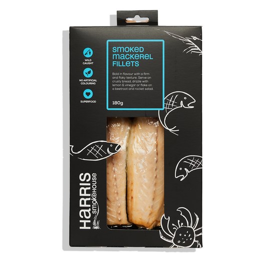 Harris Smokehouse Smoked Mackerel Fillets 180g