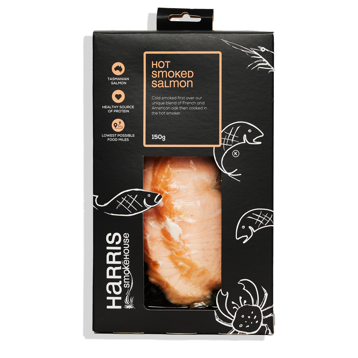 Harris Smokehouse Hot Smoked Salmon 150g