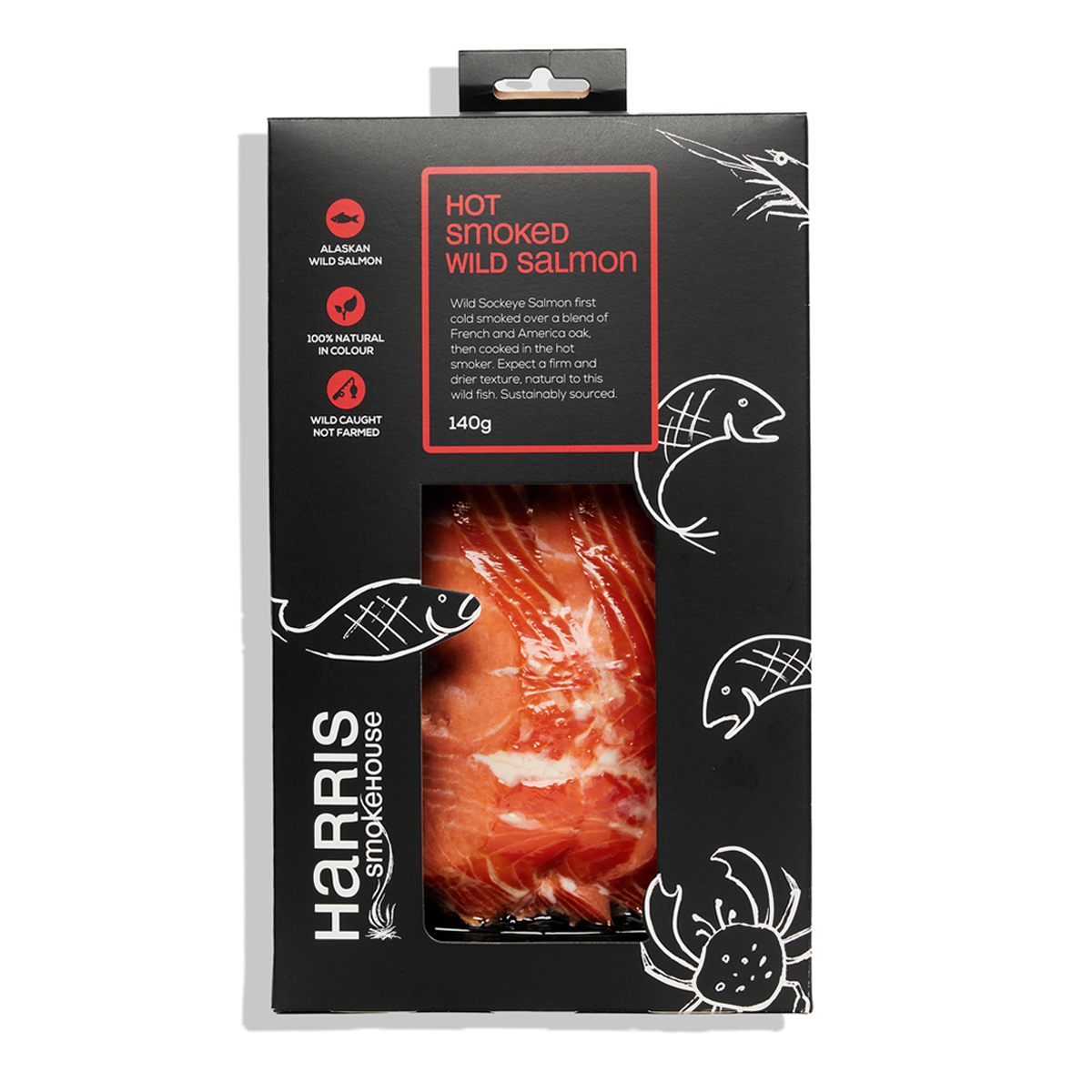 Harris Smokehouse Hot Smoked Wild Salmon 140g