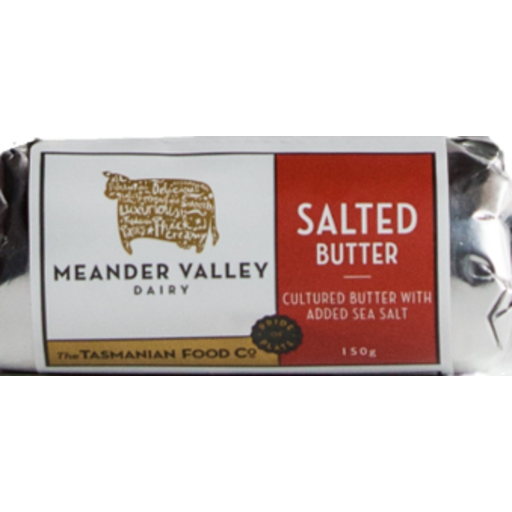 Meander Valley Dairy Organic Salted Cultured Butter 150g