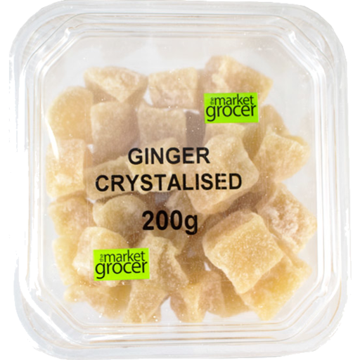 The Market Grocer Ginger Crystallised 200g