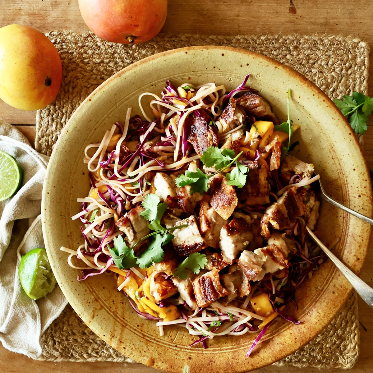 Crispy Pork Belly and Mango Salad