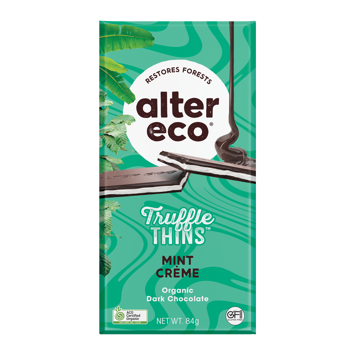 Alter Eco Truffle Thins Mint Creme 84g