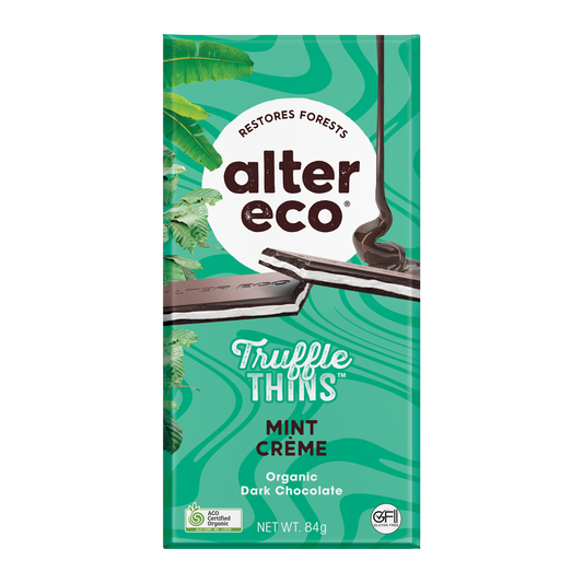 Alter Eco Truffle Thins Mint Creme 84g